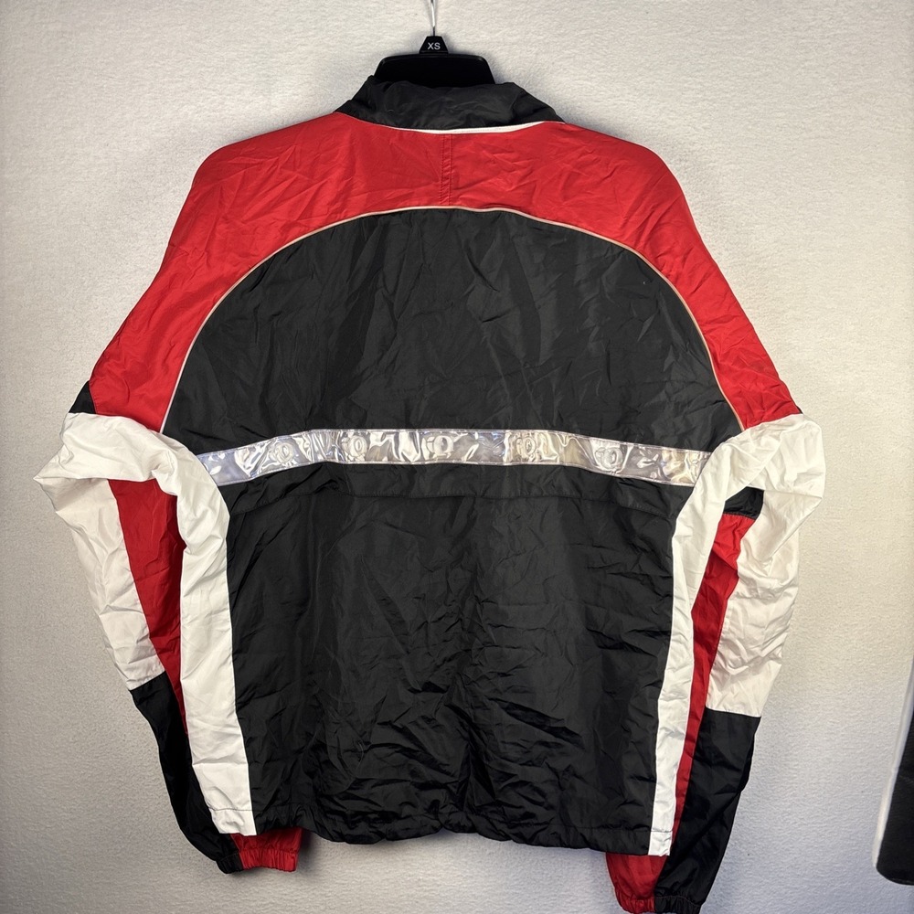 Vtg Pearl Izumi Jacket Mens Size L Black Red Cycling Windbreaker 90s - Picture 2 of 11
